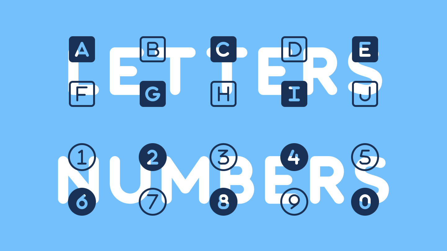 Letter and Number-based Icons in Font Awesome 6 Alpha 2