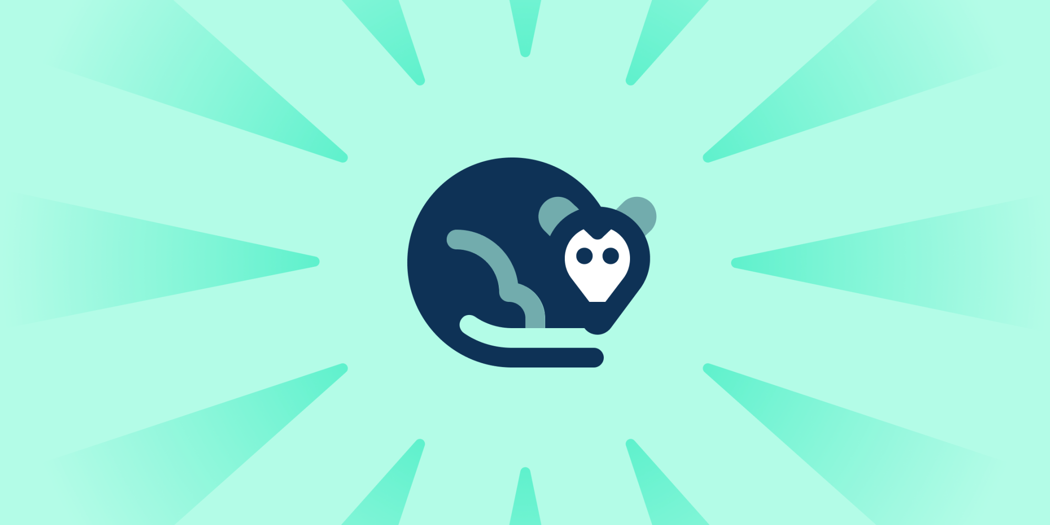 A surprised-looking opossum icon